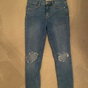 Free People Ripped Skinny Jeans